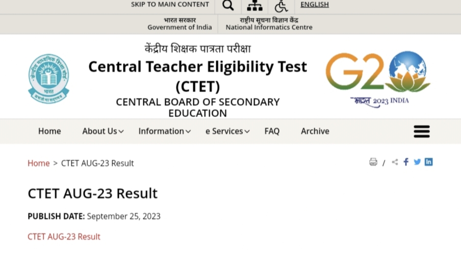 CTET Result 2023