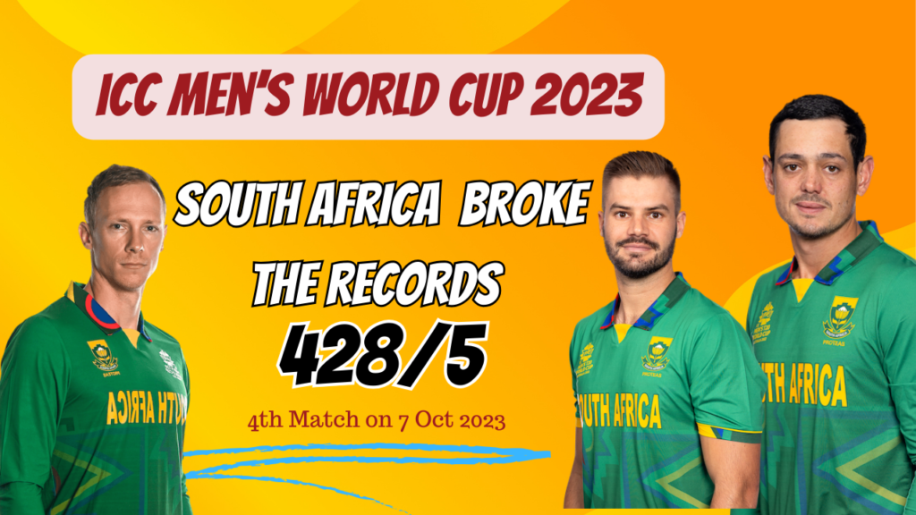 South africa records in world cup 2023